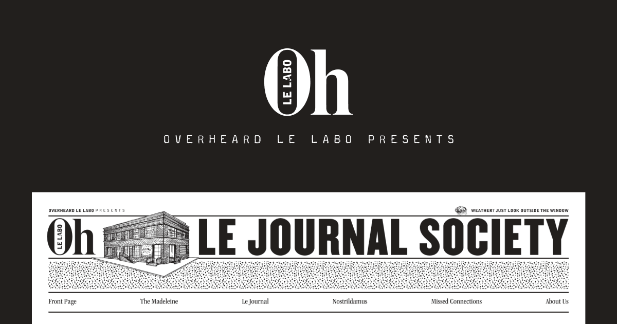 Le Journal: Current Issue